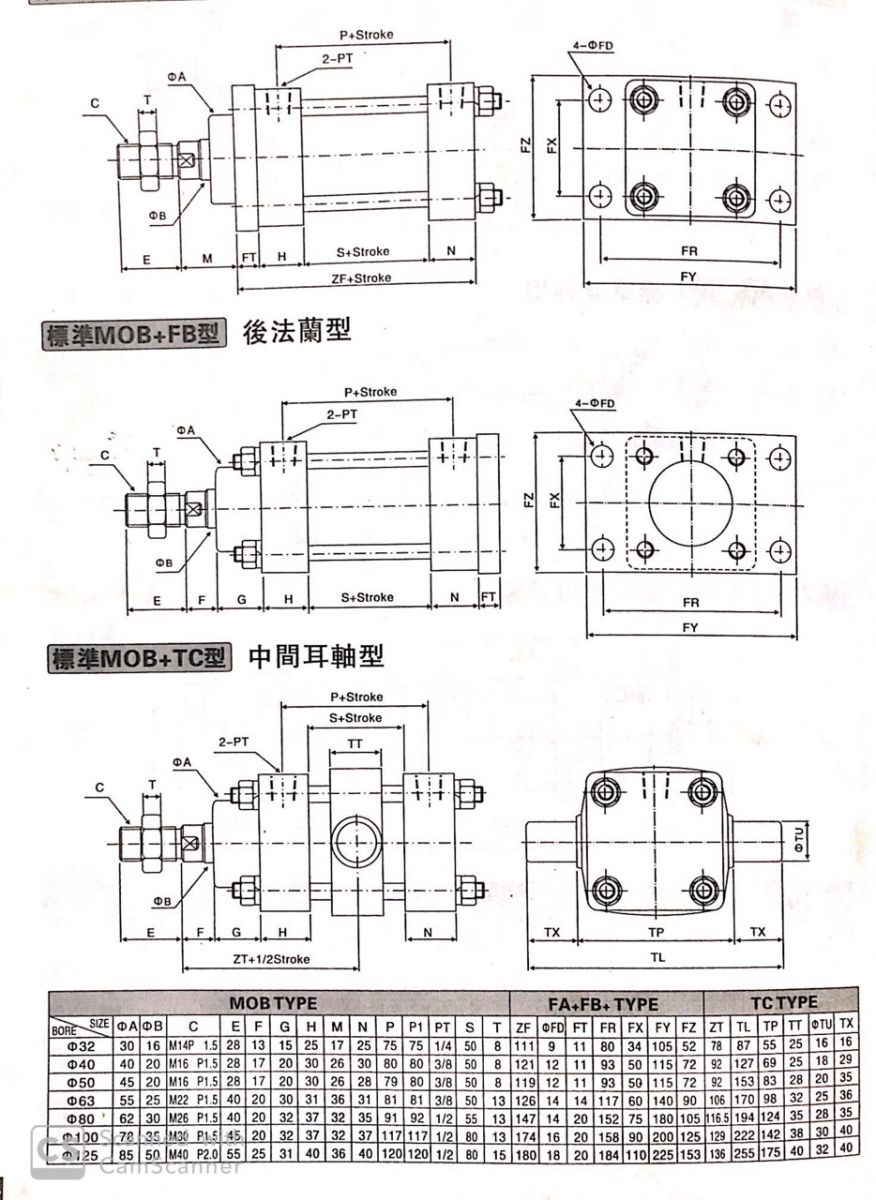 Xi lanh thủy lực màu đen